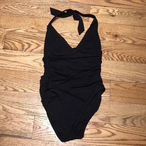 DKNY one piece black swim suit